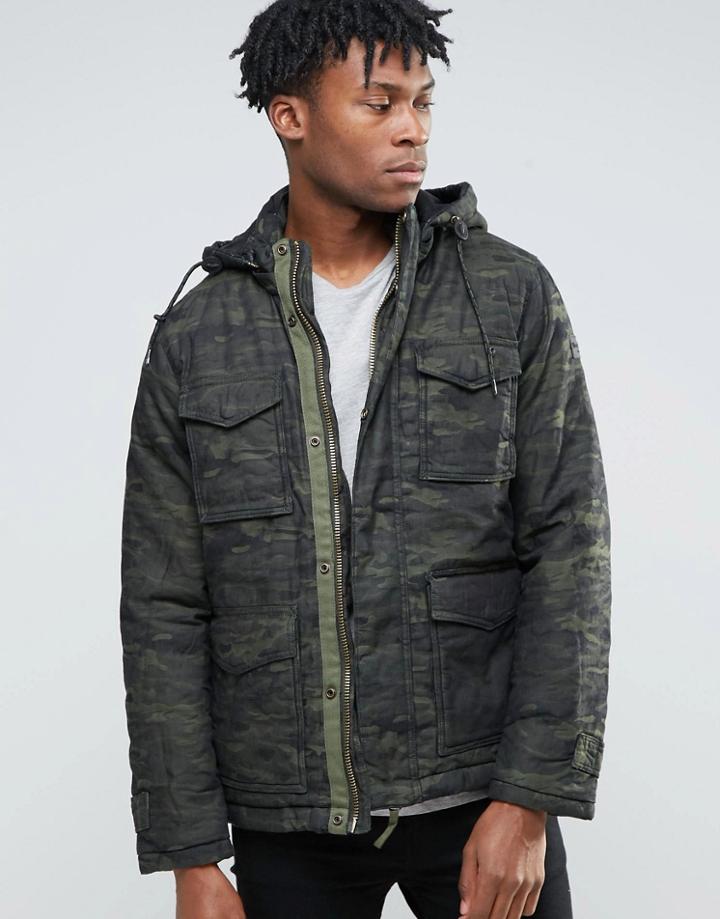 Wrangler Camo Jacket - Green