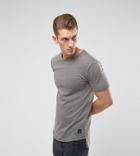 Only & Sons Long Line Dropped Hem T-shirt - Black