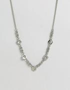 Asos Chain Interest Necklace - Silver
