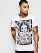 Religion T-shirt With Bad Boys Girl Print - White