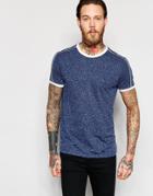 Asos T-shirt In Nepp Fabric With Contrast Taping