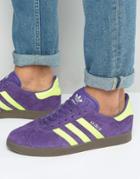 Adidas Originals Gazelle Sneakers In Unity Purple Bb5262 - Purple