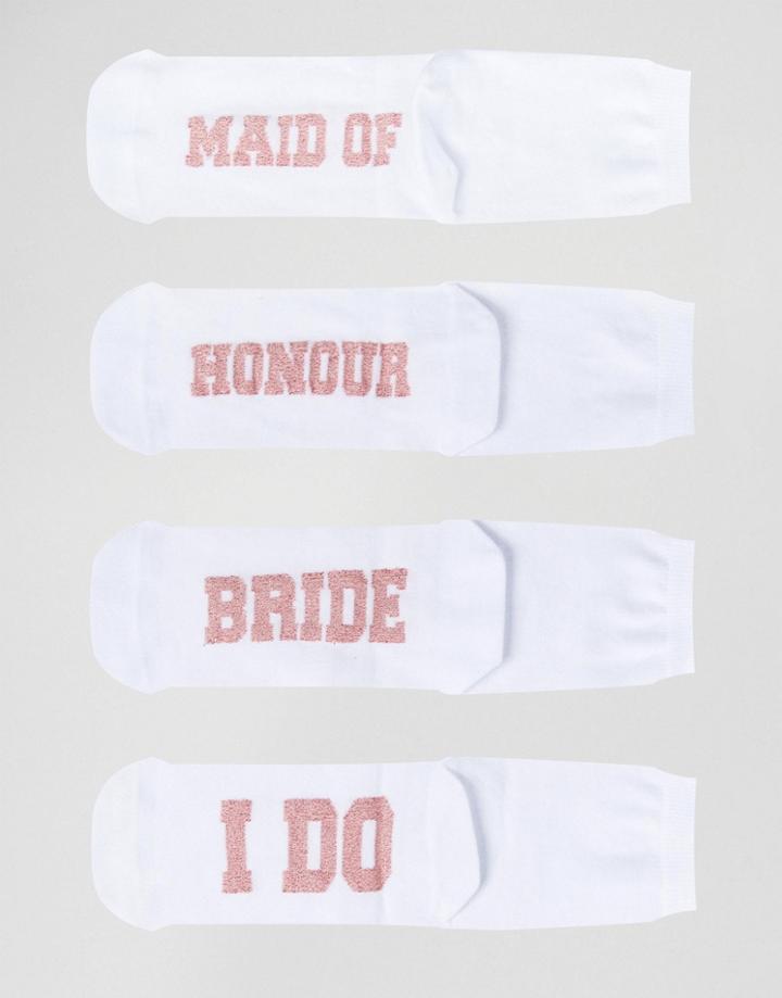 Asos Bride And Maid Of Honor 2 Pack - White