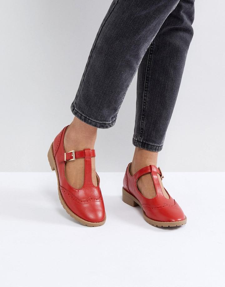 Asos Maxime Flat Shoes - Red