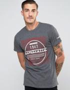 Lambretta Distressed Background T-shirt - Gray