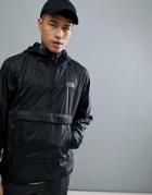 The North Face Fanorak Overhead Jacket Hooded Packable In Black - Black