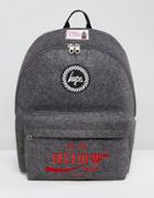 Hype X Coca Cola Backpack In Gray With Patches - Gray