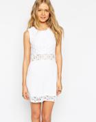 Asos Hand Crochet Skater Dress - White $76.00