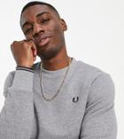 Fred Perry Crew Neck Sweat In Gray-grey