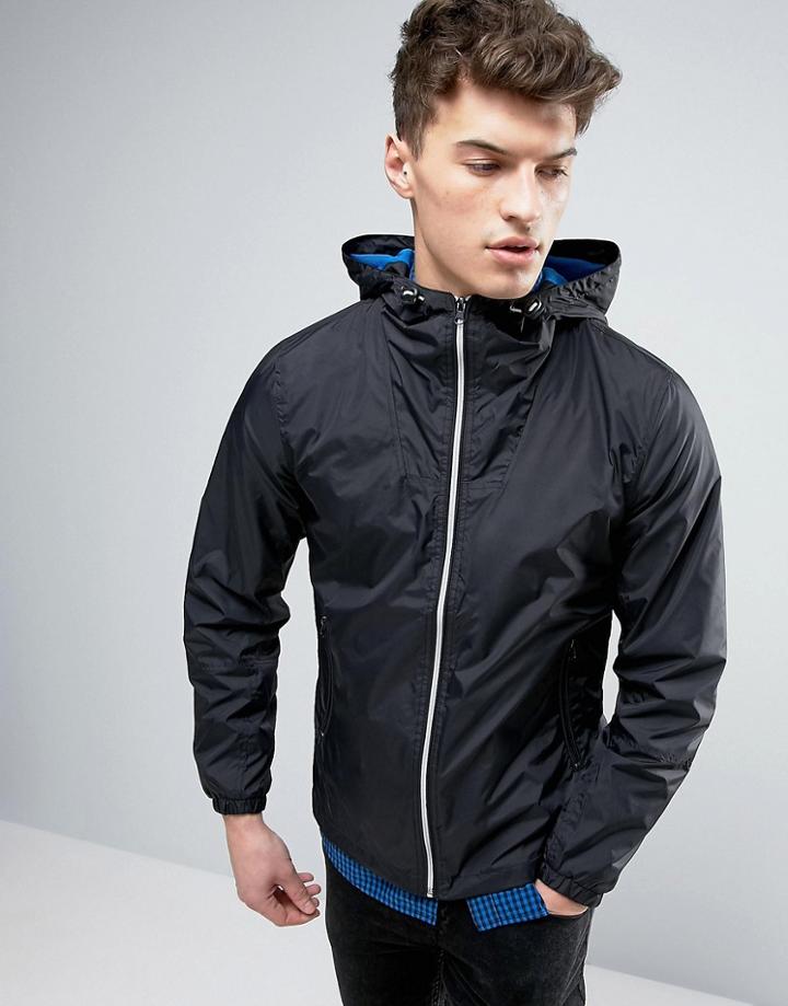 Produkt Light Weight Hooded Jacket - Black