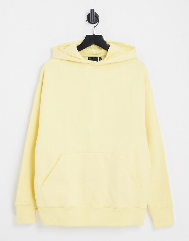 Asos Design Heavyweight Oversized Hoodie In Yellow