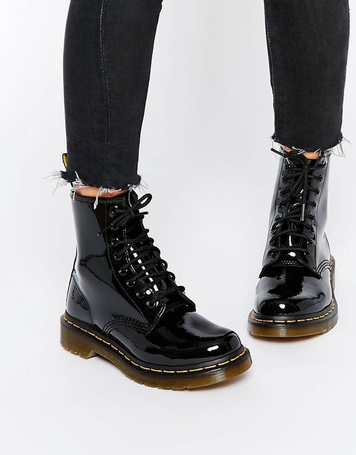 Dr Martens Modern Classics 1460 Patent 8-eye Boots-black