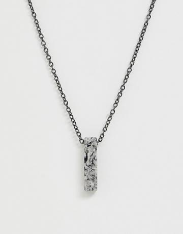 Icon Brand Pendant Necklace - Silver