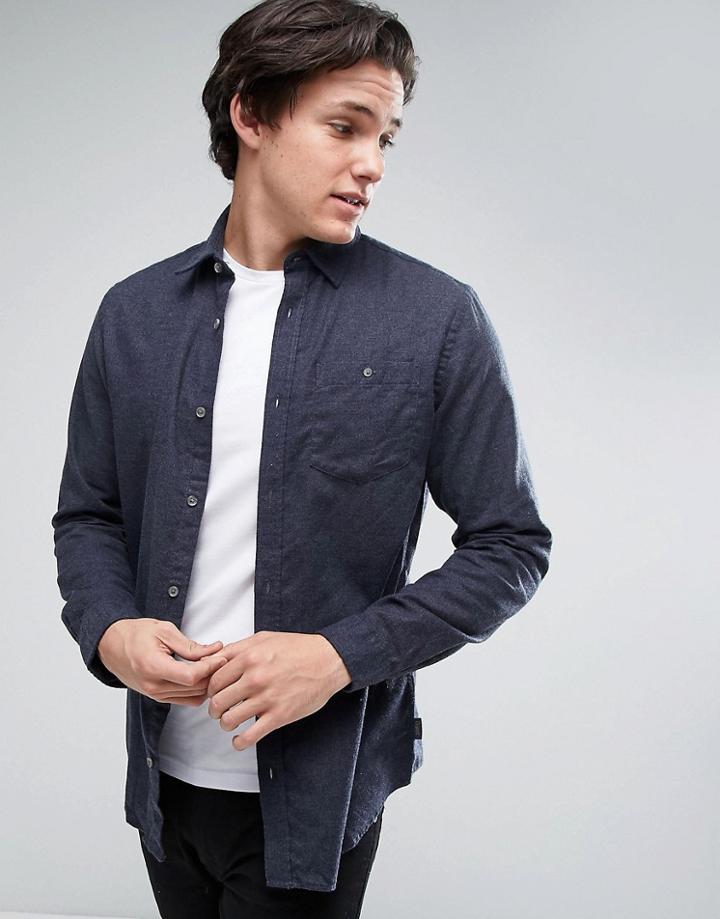 Jack & Jones Originals Denim Shirt With Pocket In Regular Fit - Black