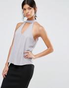 Love & Other Things High Neck Top - Gray