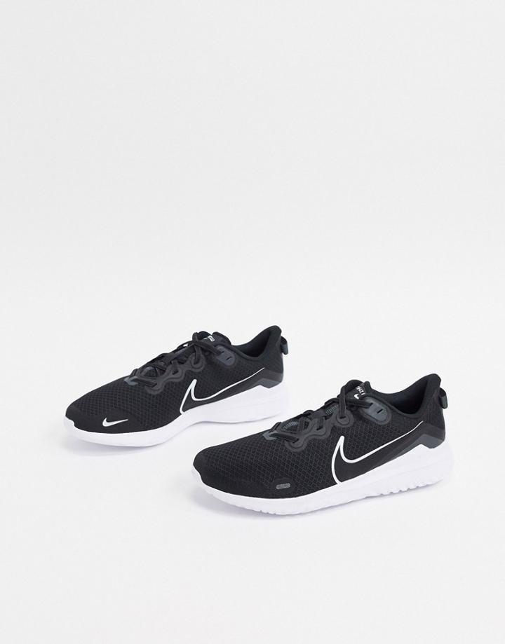 Nike Running Renew Arena 2 Sneakers In Black And White
