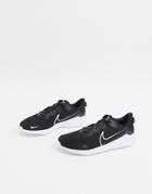 Nike Running Renew Arena 2 Sneakers In Black And White