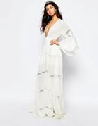 The Jetset Diaries Hammock Maxi Dress In White - Ivory