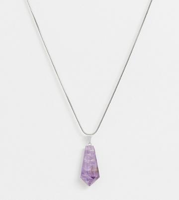 Ch By Calum Amethyst Crystal Of Protection Necklace - Purple