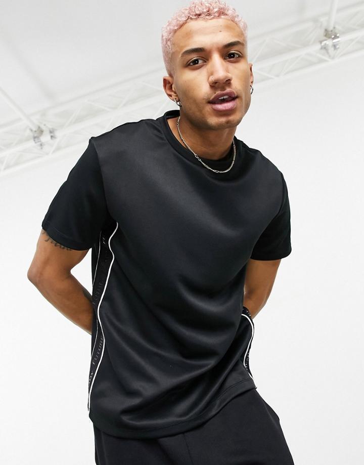 Bershka Oversized Set T-shirt In Black