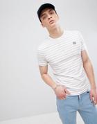 Henri Lloyd Breton Stripe T-shirt In White - White