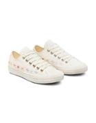 Converse Chuck Taylor All Star Hi Things To Grow Embroidered Canvas Sneakers In Egret-white
