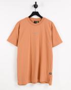 G-star Centre Logo T-shirt In Orange