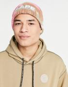 Aape By A Bathing Ape Ribbed Beanie In Beige Dye-neutral