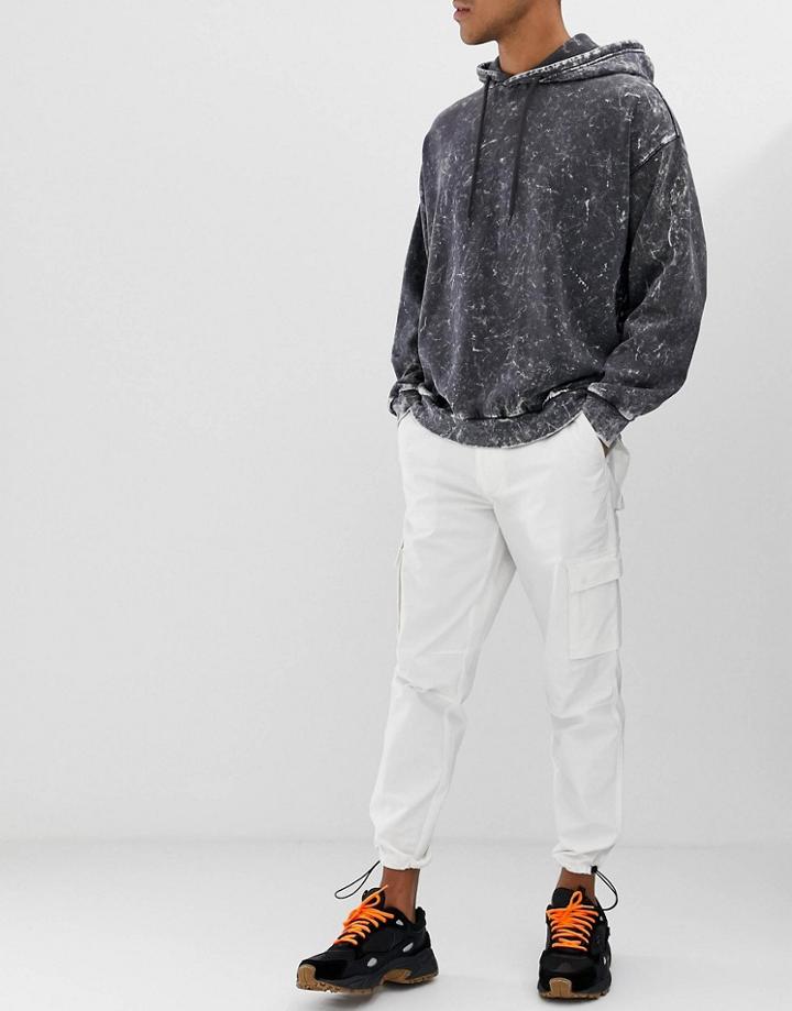 Mennace Utility Pants In White