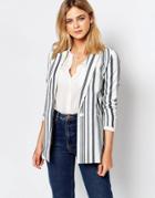 Oasis Longline Stripe Jacket