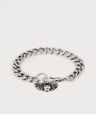 Reclaime Vintage Inspired Chain Bracelet With Animal Detail In Silver Exclsuive To Asos - Silver