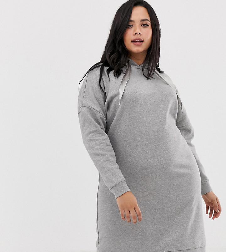 Junarose Hoodie Dress - Gray