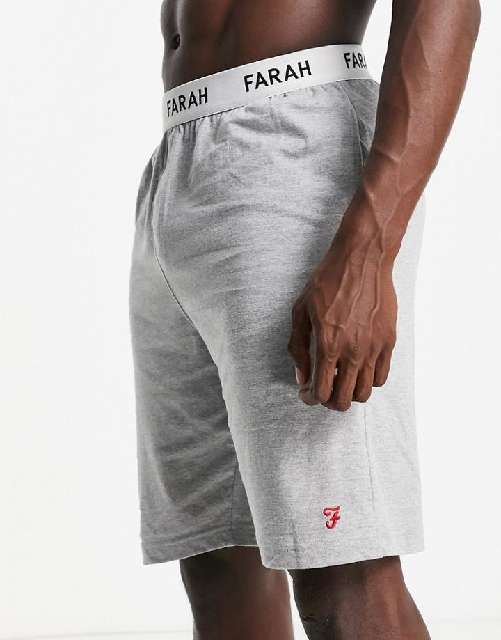 Farah Kielder Lounge Shorts In Grey