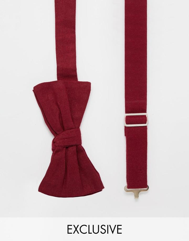 Reclaimed Vintage Bow Tie - Red