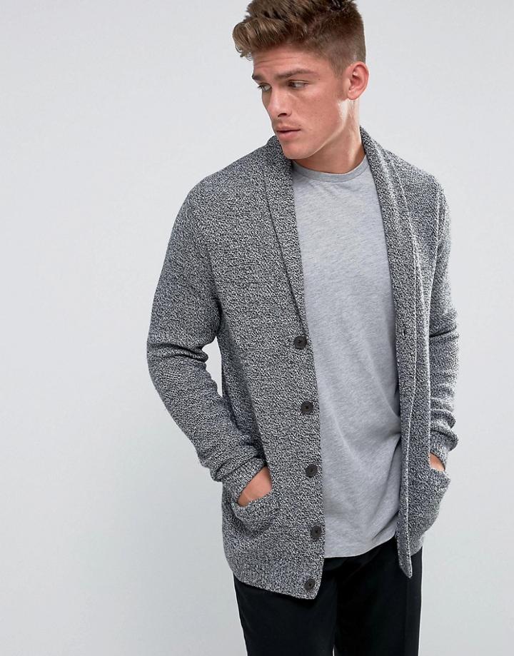 Hollister Shawl Cardigan In Gray - Gray