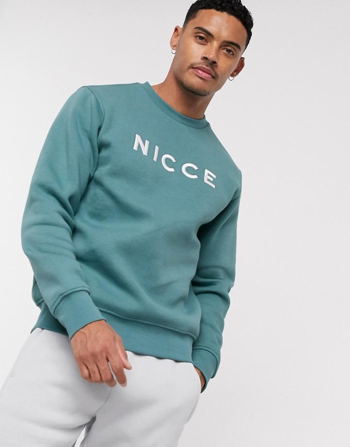 Nicce Center Logo Sweat In Blue