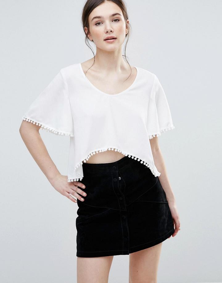 Amy Lynn High-low Hem Top - White