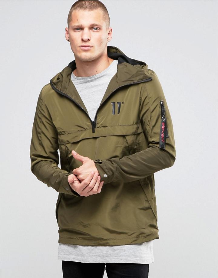 11 Degrees Lightweight Overhead Jacket - Green