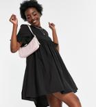 Urban Threads Tall Mini Smock Dress In Black