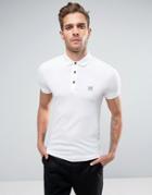 Boss Orange By Hugo Boss Pavlik Slim Fit Logo Polo Shirt White - White