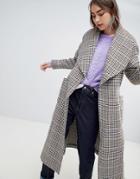 Gestuz Welle Check Coat - Gray