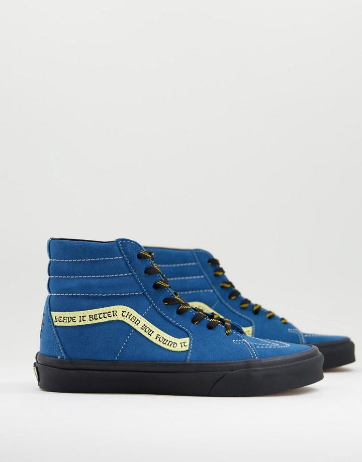 Vans X Parks Project Sk8-hi Sneakers In Blue-blues