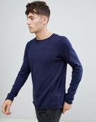 D-struct Crew Neck Sweater - Navy