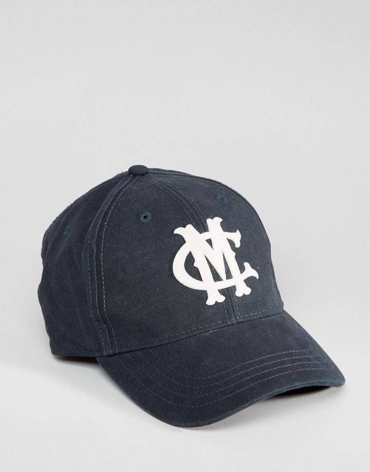 New Look Carter Canvas Baseball Cap In Navy - Navy