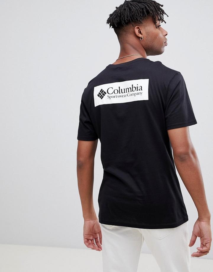 Columbia North Cascades Back Print T-shirt In Black - Black