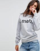 Adolescent Clothing Meh Sweatshirt - Gray