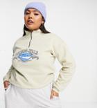 Daisy Street Plus Relaxed Funnel Neck Zip Sweatshirt With Niagara Falls Graphic-neutral