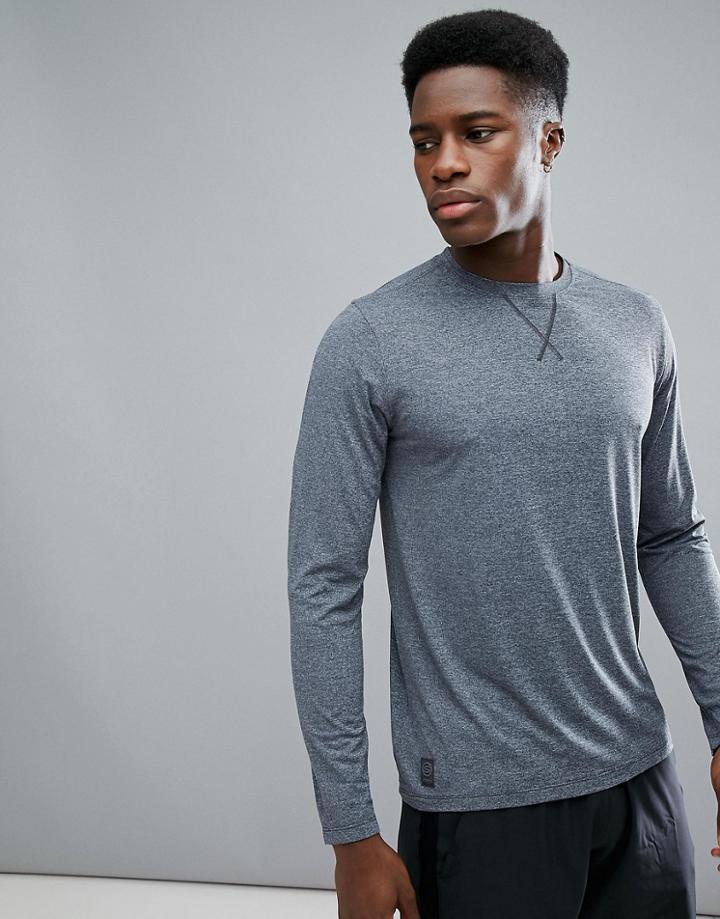 Skins Training Avatar Long Sleeve Top In Black Sp00501220023 - Black