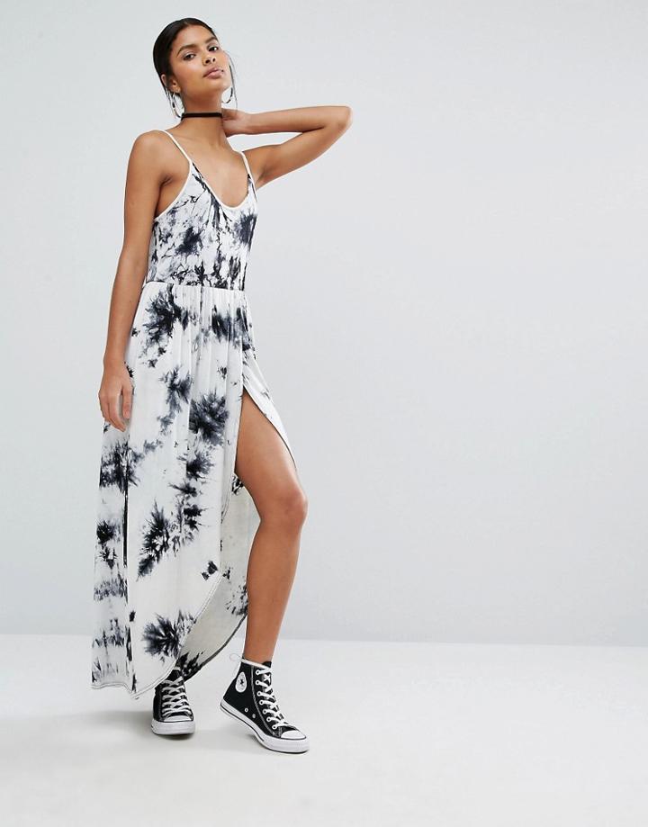 Daisy Street Tie-dye Maxi Dress - White