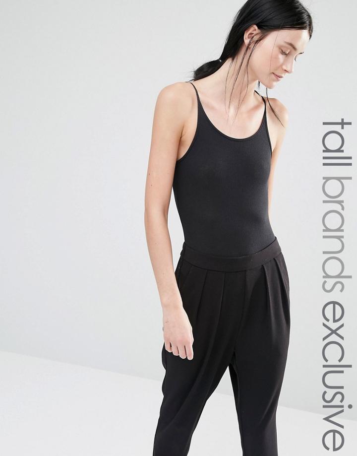 One Day Tall Strappy Cami Body - Black